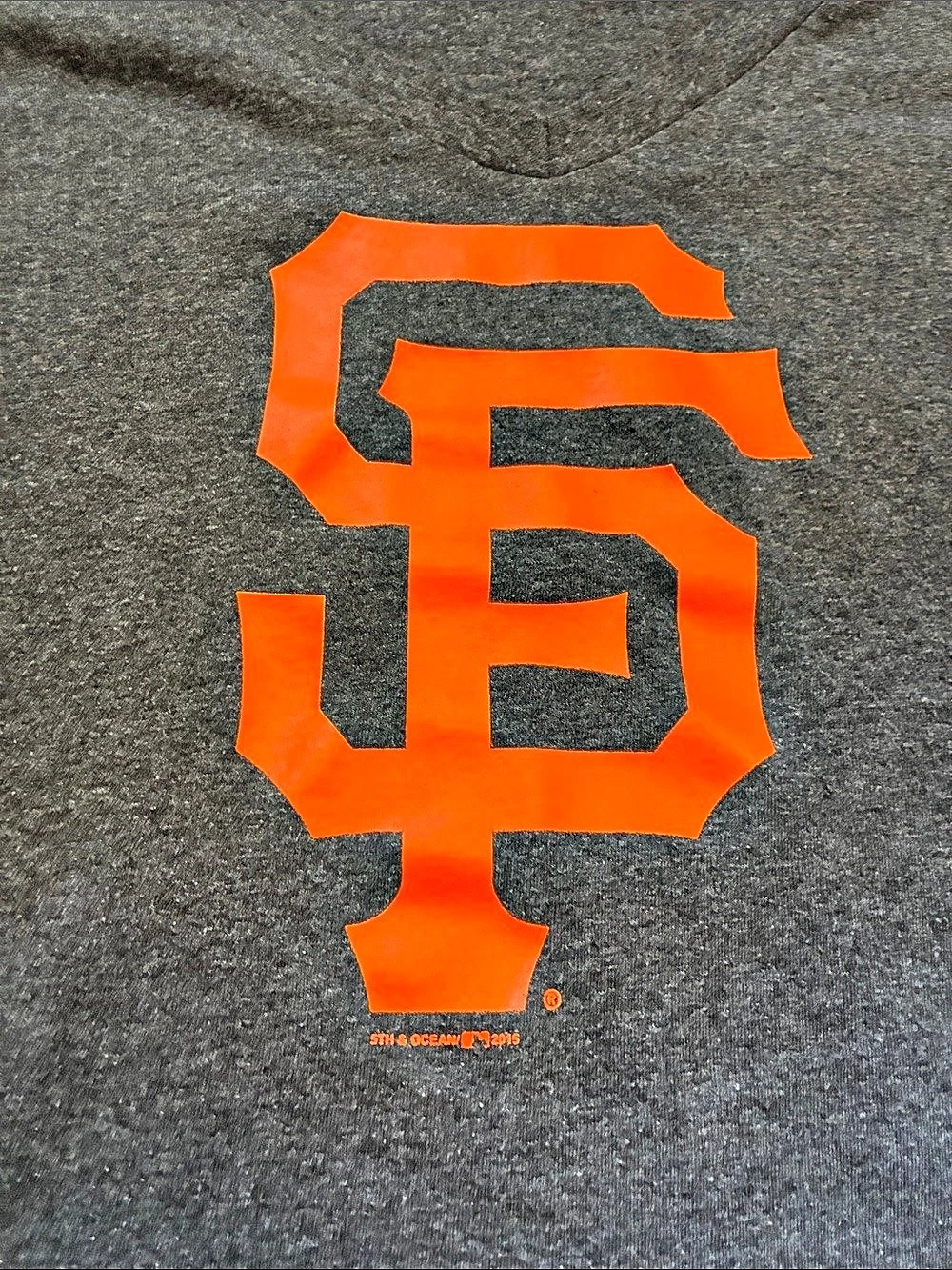 Nike MLB San Francisco Giants Gray Orange Tee women’s v neck xxl - Picture 3 of 5
